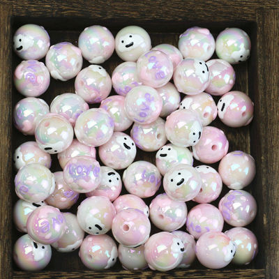 Chunky Gumball Rose Couleur En Vrac Bubblegum Perles Acrylique Perles En Vrac Pour Bijoux