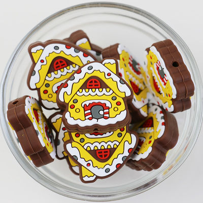 Perles focales de Noël personnalisées en silicone