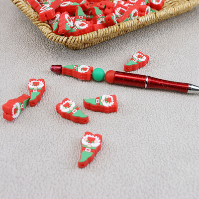 Perles focales de bande dessinée de Gnomes mignons de silicone 100 PCs bas MOQ fait sur commande