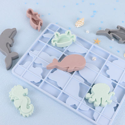 Écologique libre du puzzle BPA de silicone du monde d'océan pour l'éducation d'enfants