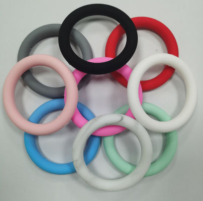 Perles focales de joint circulaire de silicone en gros de PISSEN pour des keychains de DIY