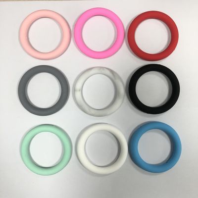Perles focales de joint circulaire de silicone en gros de PISSEN pour des keychains de DIY