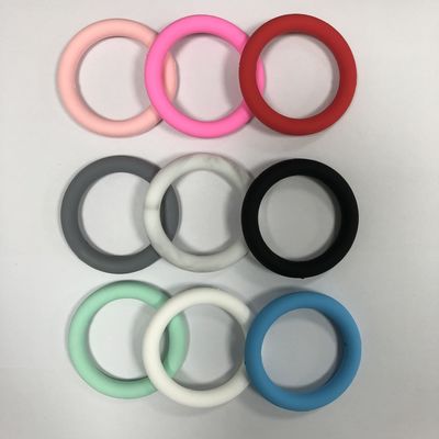 Perles focales de joint circulaire de silicone en gros de PISSEN pour des keychains de DIY