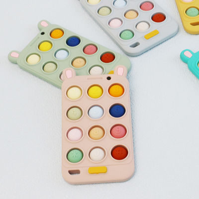 Forme libre Teethers de téléphone portable de bébé de silicone de BPA teeths pour de confort et de soulagement bébé douloureux