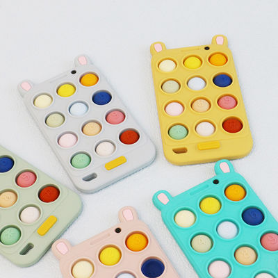 Forme libre Teethers de téléphone portable de bébé de silicone de BPA teeths pour de confort et de soulagement bébé douloureux