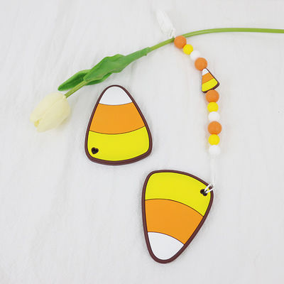 Silicone mou et flexible Teether pendant 0-36 mois du bébé DIY de silicone de keychains de teether pour Halloween