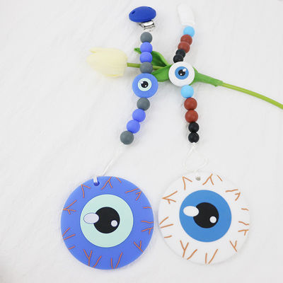 Silicone mou et flexible Teether pendant 0-36 mois du bébé DIY de silicone de keychains de teether pour Halloween