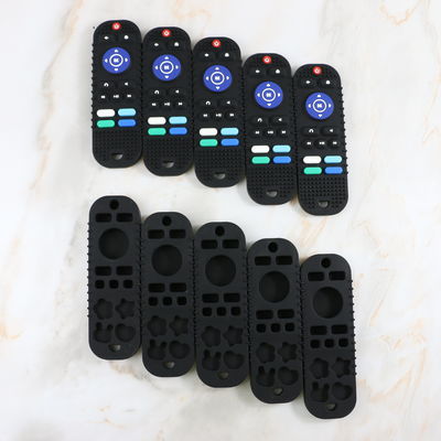 Divers bébé fait sur commande de conceptions faisant ses dents des produits dans le divers jouet de teether de silicone de contrôleur des couleurs TV