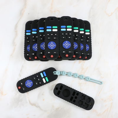 Divers bébé fait sur commande de conceptions faisant ses dents des produits dans le divers jouet de teether de silicone de contrôleur des couleurs TV
