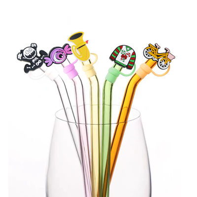 Paille de taille de matériau différente non toxique/breloques Sippy Topper couverture de paille en silicone