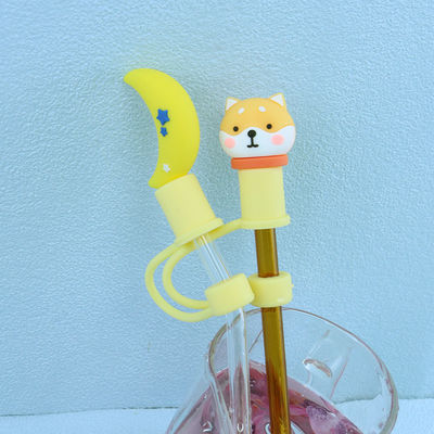 Paille de taille de matériau différente non toxique/breloques Sippy Topper couverture de paille en silicone