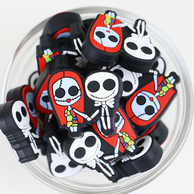 La dentition sûre de silicone de 100% perle non-toxique pour des bébés et badine les perles focales de silicone de DIY Halloween