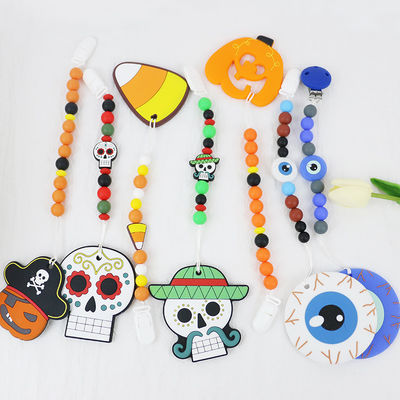 Perles focales de vente chaudes de silicone de Halloween pour le bébé DIY faisant ses dents des keychains
