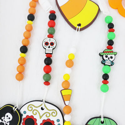 Perles focales de vente chaudes de silicone de Halloween pour le bébé DIY faisant ses dents des keychains