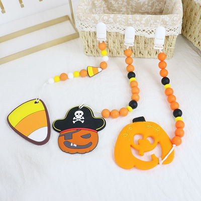 Perles focales de vente chaudes de silicone de Halloween pour le bébé DIY faisant ses dents des keychains