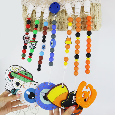 Perles focales de vente chaudes de silicone de Halloween pour le bébé DIY faisant ses dents des keychains