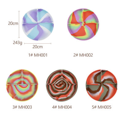 Le silicone d'enfant en bas âge approuvé par le FDA plaque résistant à la chaleur non toxique durable