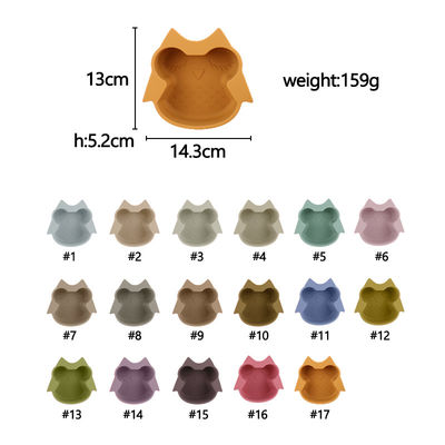 Ensemble de bols en Silicone pour micro-ondes, lavable au lave-vaisselle, nouveaux arrivages en forme de hibou