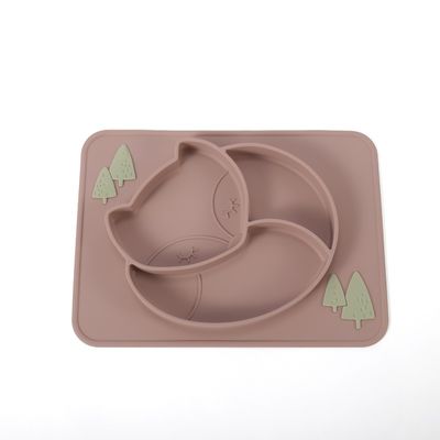 Plaques de silicone pour nourrir les bébés résistantes à la chaleur, sûres au micro-ondes, non toxiques
