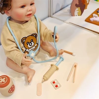 Jouets pour bébés en silicone avec fonctionnalité de jeu de rôle de 8 pièces