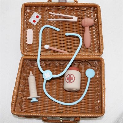 Jouets pour bébés en silicone avec fonctionnalité de jeu de rôle de 8 pièces