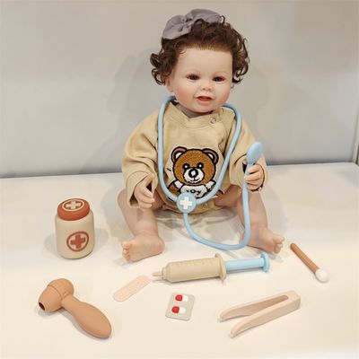 Jouets pour bébés en silicone avec fonctionnalité de jeu de rôle de 8 pièces