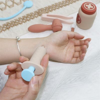 Jouets pour bébés en silicone avec fonctionnalité de jeu de rôle de 8 pièces