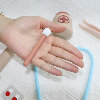ODM Jouets en silicone pour bébés Eco-friendly MOQ 100 BPA Free Kids Kit de silicone pour médecin