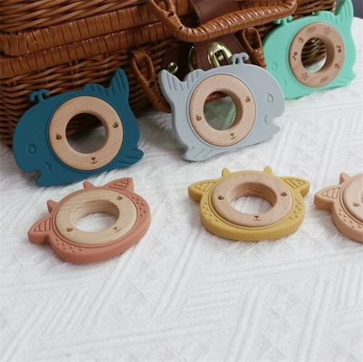 Soigner les gencives douloureuses Silicone bébé dentition Dentissage Jouer à la baleine de mouton lisse