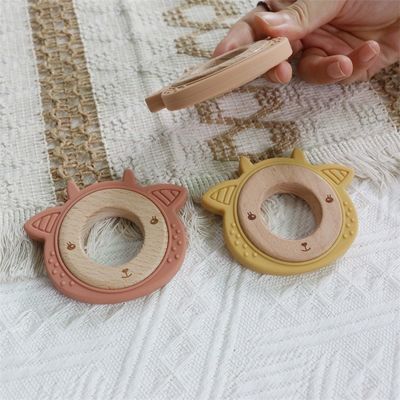 Soigner les gencives douloureuses Silicone bébé dentition Dentissage Jouer à la baleine de mouton lisse