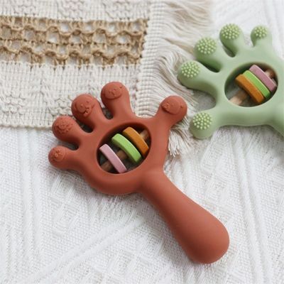 Jouets en forme de main en silicone doux pour bébés, en silicone, en dentition, en ronflement, en forme de paume: sans BPA, non toxique, mâchable