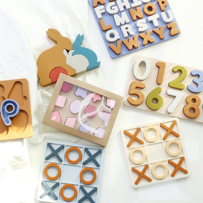 Groupe d'âge 1-4 Puzzles en silicone Promouvoir le développement cognitif