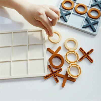 En gros Puzzles en silicone XO entiers Logo personnalisé Marque de jouets de puzzles en silicone éducatifs pour bébés
