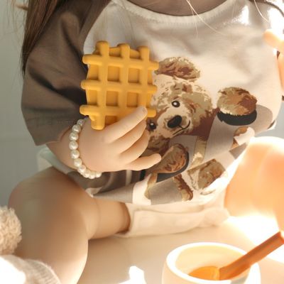 Jeux de silicone pour bébés avec une théière
