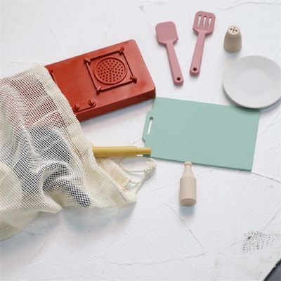 Fabrique Nouveau arrivée Faire semblant de jeu Ensemble de jouets de cuisine Montessori éducation Silica Gel Cuisine Jouet en silicone