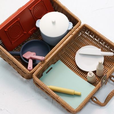 Fabrique Nouveau arrivée Faire semblant de jeu Ensemble de jouets de cuisine Montessori éducation Silica Gel Cuisine Jouet en silicone