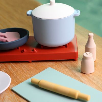 Fabrique Nouveau arrivée Faire semblant de jeu Ensemble de jouets de cuisine Montessori éducation Silica Gel Cuisine Jouet en silicone