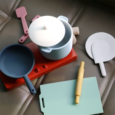 Fabrique Nouveau arrivée Faire semblant de jeu Ensemble de jouets de cuisine Montessori éducation Silica Gel Cuisine Jouet en silicone
