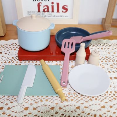 Fabrique Nouveau arrivée Faire semblant de jeu Ensemble de jouets de cuisine Montessori éducation Silica Gel Cuisine Jouet en silicone