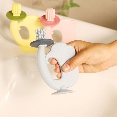 Détecteur de dents de bébé en silicone sans BPA Texture douce apaise les gencives douloureuses Soulagement des dents Détecteur de dents de silicone sans danger pour les jouets pour bébés