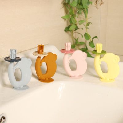 Détecteur de dents de bébé en silicone sans BPA Texture douce apaise les gencives douloureuses Soulagement des dents Détecteur de dents de silicone sans danger pour les jouets pour bébés