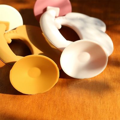 Détecteur de dents sans BPA Teether silicone Teinture douce Facile à tenir Aide à soulager la douleur des dents Meilleurs jouets de dentition pour bébé