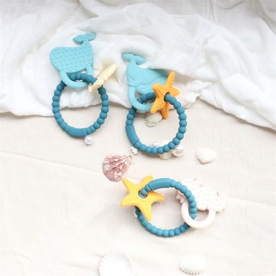 Détecteur de dents de bébé en silicone de qualité alimentaire avec conception non toxique et poignée facile