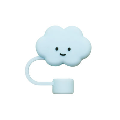 Vente en gros en silicone non toxique en PVC sans BPA sans paille en silicone couvre les nuages parfait pour paille de 6 à 12 mm