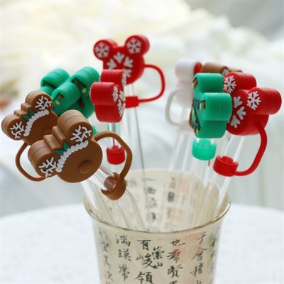 Fabrique en gros et personnalisé Full Silicone Bpa Grade alimentaire gratuit Silicone paille Topper Caps pour les pailles de boisson