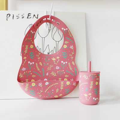 Protégez vos vêtements de bébé Silicone Baby Bib Resistant aux taches Animal Printing Pattern Silicone Bib