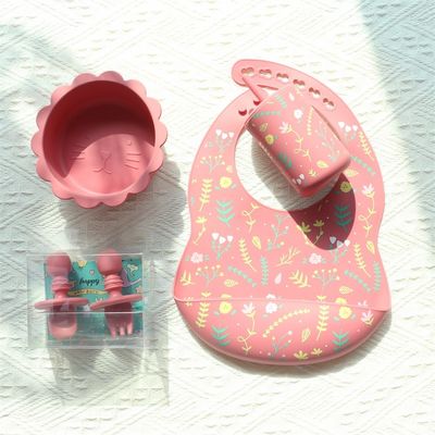 Bibe de bébé en silicone imperméable à l'eau et aux taches résistant au désordre