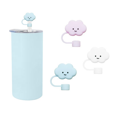 Différentes fleurs de silicone paille de paille chapeau de chapeau Toppers couvertures pour la tasse Tumbler
