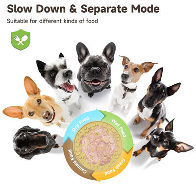 Conception de labyrinthe personnalisée pour les chiens amusants à l'extérieur Chiens léchant de la nourriture Puzzle Bowls Silicone sans BPA Pet Slow Feeder Dog Bowl Plate