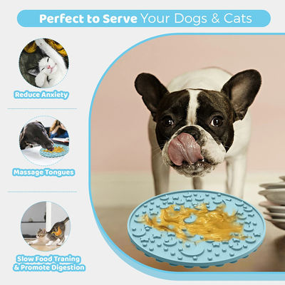 Conception de labyrinthe personnalisée pour les chiens amusants à l'extérieur Chiens léchant de la nourriture Puzzle Bowls Silicone sans BPA Pet Slow Feeder Dog Bowl Plate